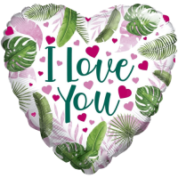 Love Hearts and Leaves balloon