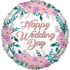 Happy Wedding Day Flowers Balloon in a Box Small Image