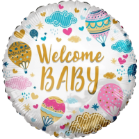 Hot Air Balloons Welcome Baby  balloon