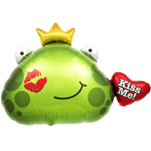Prince Frog Kiss Me Valentine Balloon in a Box