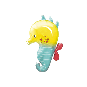 Cute Sea Horse Colourful Balloon in a Box