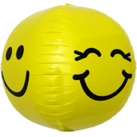 Winking & Smiley Face Sphere balloon