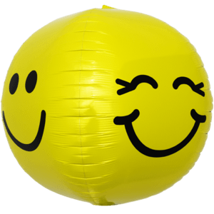 Winking & Smiley Face Sphere Balloon in a Box