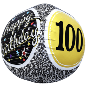 Birthday 100 Milestone Sphere Balloon in a Box