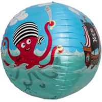 Octopus Pirate Fun Sphere balloon