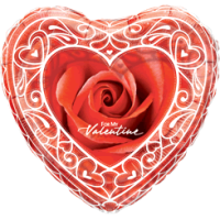 Red Rose Heart balloon