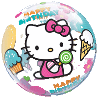 Hello Kitty Birthday Sweets Bubble balloon