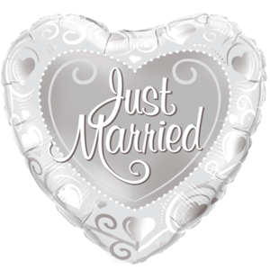 Just Married Foil Balloon Balloon in a Box