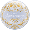 Gold Anniversary Bubble Balloon Balloon in a Box Small Image