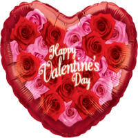 Roses On Valentines Day balloon