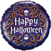 18" Happy Halloween Skeleton Filigree Balloon in a Box Small Image