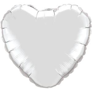 Silver Heart Balloon in a Box