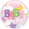 Sleepy Time Baby Girl Balloon in a Box Small Image