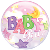 Sleepy Time Baby Girl balloon