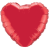 Bright Red Metallic Heart Balloon in a Box Small Image