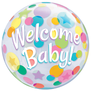 Welcome Baby Bubble Balloon in a Box