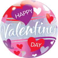 Happy Valentines Hearts balloon