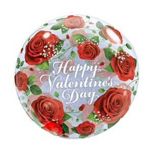 Valentines Day Roses Balloon in a Box