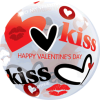 Kiss Kiss Valentines Balloon in a Box Small Image