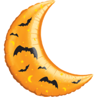Bat Crescent Moon balloon