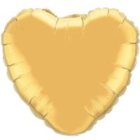 18" Golden Heart balloon