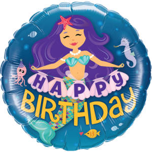 Happy Birthday Mermaid Balloon in a Box