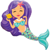 Mermaid Balloon in a Box Small Image
