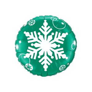 Green Snowflake Balloon in a Box