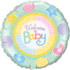 Happy Pastel Welcome Baby Balloon in a Box Small Image