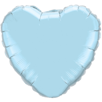 18" Heart Baby Blue balloon